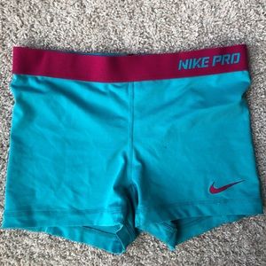 Nike pro spandex shorts